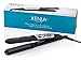 Xenia Paris XP Silk Steam Ceramic Steamer Flat Iron with Argan Infuser, Black, 1.25