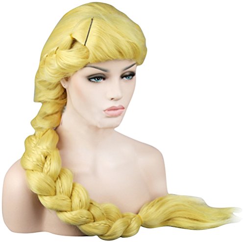Rapunzel Wig for Women, Adult Princess Cosplay Wig Halloween Christmas Fancy Ball