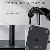 Alyvisun Headphone Stand Weighted Base Taller Height Headset Desk Hook Holder view 4