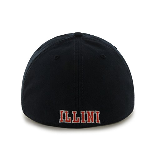 '47 NCAA Illinois Illini Franchise Fitted Hat, Navy 2, Large