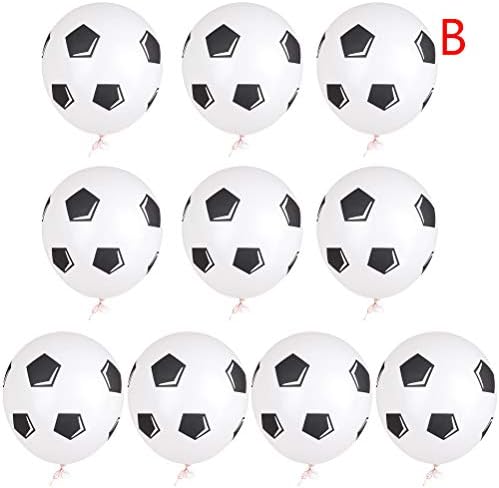 Sightui Latex Football Balloons,For Kids Birthday Party,Soccer Balloons, World-Cup Balloons,Pack of 10