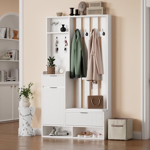 Schnäppchen-Jäger! Im aktuellen Check überzeugt Merax Garderobe Set, Modern... mit 99,99€. Heute noch zuschlagen!