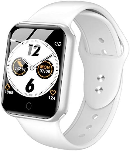【令和最新版】 スマートウォッチ 活動量計 光学式心拍センサー スマートブレスレット 歩数計 IP67防水 消費カロリー カラースクリーン 大字幕 smart watch 着信電話 Line通知 GPS運動記録 腕時計 健康サポート機器 レディース メンズ 日本語対応 iPhone/Android対応 (ホワイト)