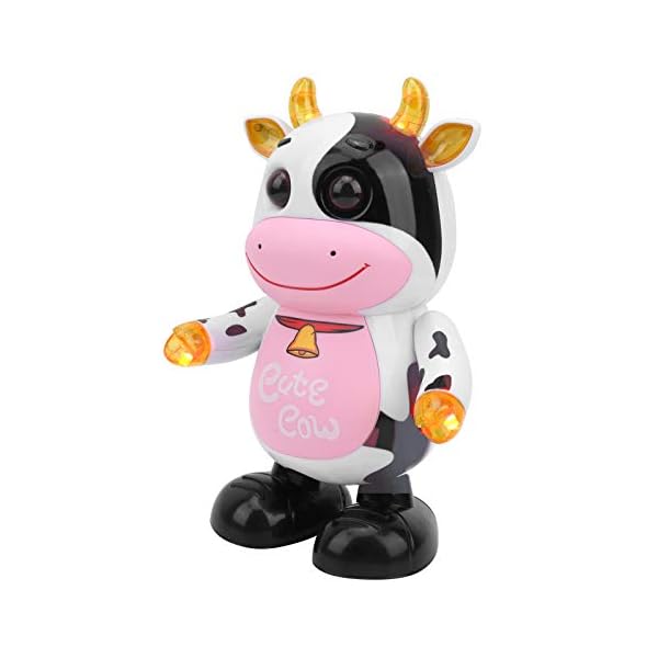 Glowing Electric Walking Cow Toy, Robot Cow Toy, Kids for Kids over 3 Years Old