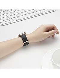 LOVLEOP correas compatibles con iWatch Band 38 mm 40 mm 42 mm 1.732 in, correa de cuero de grano superior para iWatch Series 4 Series 3 Series 2 Series 1