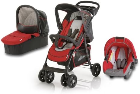 hauck poussette combinée shopper trio set rouge