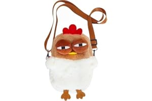 Cute Plush Chicken Purse Funny Chicken Shaped Wallet Purse for Girls Women Funny Shoulder Bag