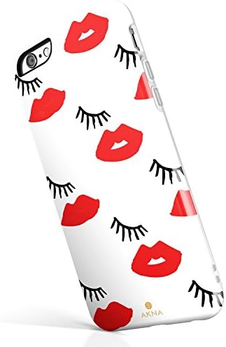 iPhone 6 plus 6s plus case for girls, Akna New Glamour Series Flexible Soft TPU cover with Fabulous Glossy Pattern for iPhone 6 plus &amp; iPhone 6s plus(5.5") [Smooch](U.S)