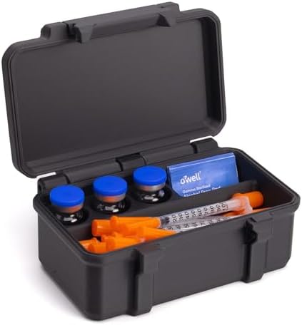Amazon.com: 10mL Vial Storage Case with Syringe Compartment 3 Slot Peptide HRT TRT GLP-1 Semaglutide Tirzepatide Insulin Organizer Travel & Refrigerator Ready : Health & Household Amazon.com: 10mL Vial Storage Case with Syringe Compartment 3 Slot Peptide HRT TRT GLP-1 Semaglutide Tirzepatide Insulin Organizer Travel & Refrigerator Ready : Health & Household