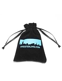 NYC Sterling - Cadena de plata de ley italiana maciza de 0.118 in