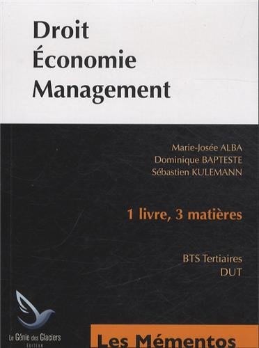 Mémento droit, économie, management