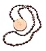 Handmade Siberian Cedar Beads with Pendant with Bark by Megre LLC - Symbol of Love, Purity and Nature