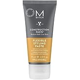 MITCH by Paul Mitchell Construction Paste for Men, Medium Hold, Low Shine, For All Hair Types + Short to Medium Hair, 2.5 fl. oz.