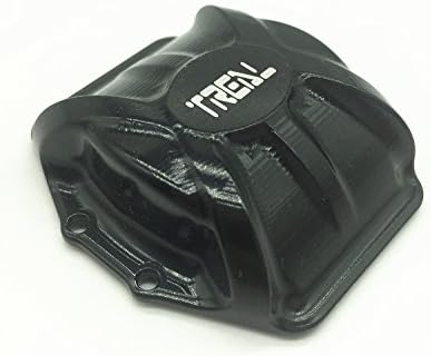 Treal CNC Machined Aluminum Axle Diff Gear Cover for Axial Wraith 1:10 RC Car - Black