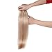 Grammy 20 Inch 7pcs Remy Clips in Human Hair Extensions 70g with Clips for Highlight (20inch, 18/613 Brown/blonde)