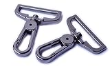 Bobeey 4pcs 1 1/2 Inch Swivel Snap Hooks Purses Clasps,Purse Hardware,Black Gun Purse Lobster clasps,purses hooks,Sturdy Snap Clasps BBC20 (Black Gun)