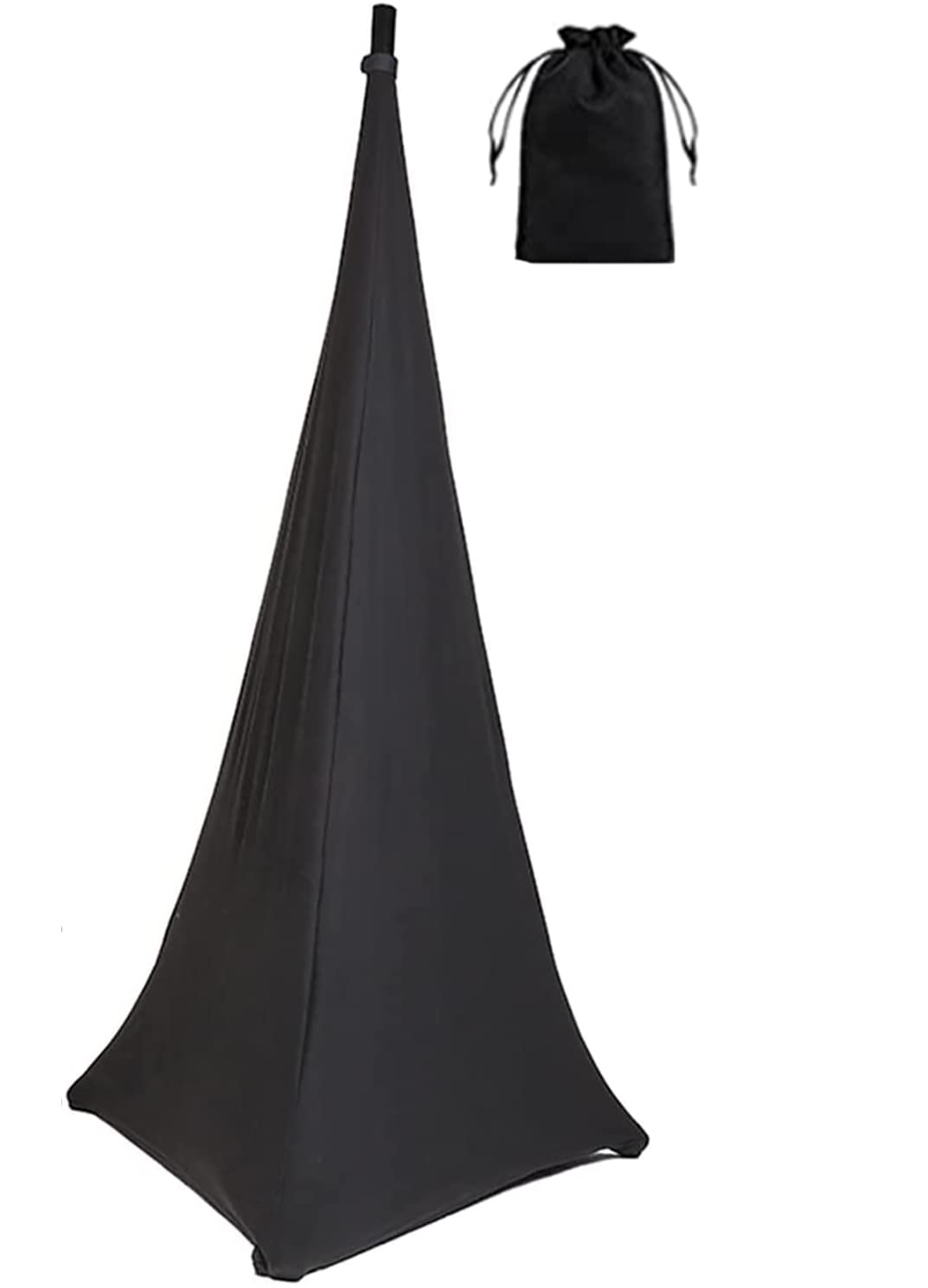 Speaker Stand Cover COOSOO Universal Lighting Tripod Stand Cover Scrim DJ Speaker Light Stand Skirt Cover Stretchable Lycra Spandex Material 360 Degree Cover for Weddings Banquets Events