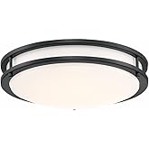 Access Lighting 20507LEDD-MBL/ACR Solero III Flush Mount, 1-Light 20 Watts, Matte Black