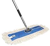 Nine Forty Residential | Commercial 36 Inch USA Cotton Hardwood Floor Dry Dust Mop Head | Handle