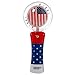 Fun Central LED Light Up Galaxy Spinner Wand for Kids - 4th of July Party Favors - Red White Blue