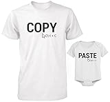 Funny Daddy and Baby Matching T-Shirt and Bodysuit Set - Copy and Paste