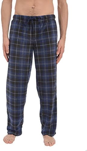 Reflex Apparel Men's Printed Soft Microfleece Pajama Lounge Sleep Pants (Navy, X-Large)