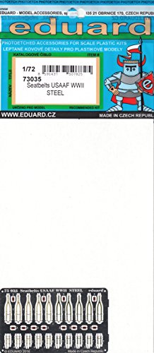 1:72 Eduard Photoetch Seatbelts Usaaf WWII Steel