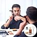 Beard Grooming & Trimming Kit (4-Pc. Set) Beech Wood Brush w/Boar Bristles, Pearwood Comb, Stainless-Steel Scissors, Shaper Template | Mustache, Facial Hair