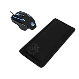 ENHANCE Gaming Mouse Wrist Rest Pad With Memory Foam Ergonomic Support By Anti-Fray Stitching And Non-Slip Base For ESports Professionals - Soft Plush Comfort Padding