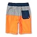 The Children's Place Boys' Swim Trunks, Orange Splash, S (5/6)