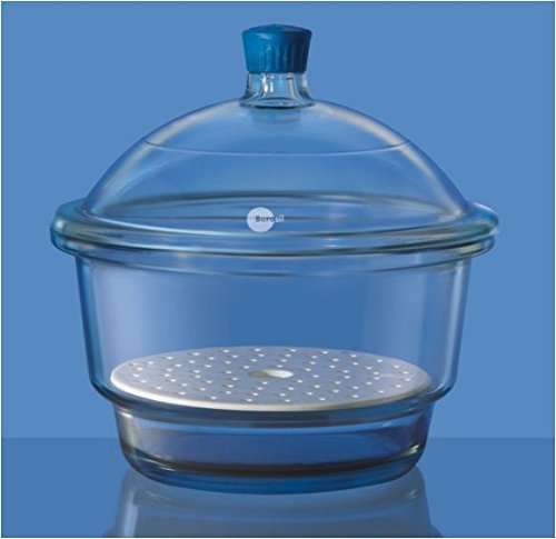 Borosil 3082044 Desiccators with Cover Porcelain Plate and Plastic Knob ...
