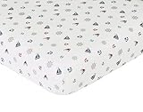 Nautical Nights Fitted Crib Sheet Baby/Toddler Bedding Sets by Sweet Jojo Designs -Mini Print