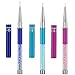 Ycyan 3Pcs Nail Art Liner Brush Pen Set (Size 7 mm,9 mm,11 mm) Rhinestone Handle Salon Using Nylon Hair Brushes