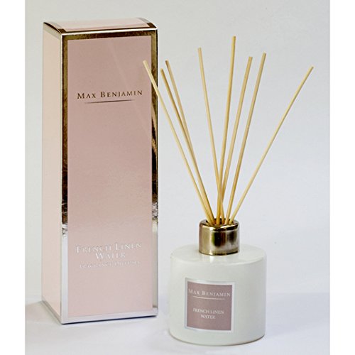 Diffusore Per Ambiente Max Benjamin French Linen Water 150 Ml - Profumo Floreale Di Lavanda, Arancia Dolce E Petitgrain, Eleganza Per La Casa