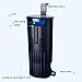 LONDAFISH Ultra-Low Water Level Turtle Filter - 600L/H Submersible Aquarium Filter w/Waterfall Oxygenation, Quiet Operation for 10-40 Gallon Tanks