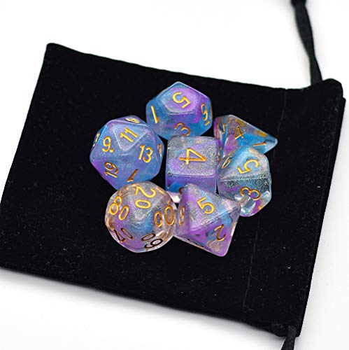 image for UDIXI DND Dice Sets Swirls Iridecent Dice for Dungeons and Dragons Pat
