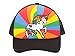 Unicorn Mesh Trucker Hat, Adult - Black w/Rainbow