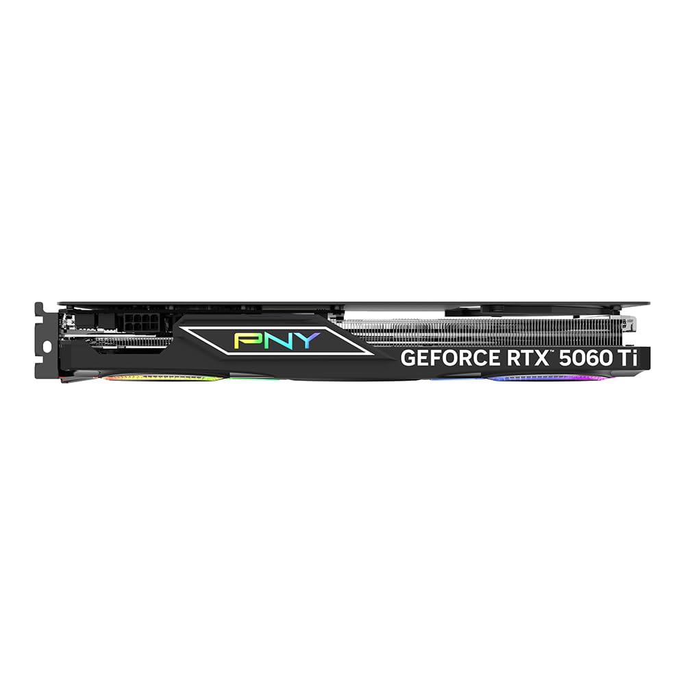 PNY NVIDIA GeForce RTX? 5060 Ti 16GB ARGB Overclocked Triple Fan Graphics Card (DLSS 4, PCIe 5.0, HDMI/DP 2.1, 2-Slot, Epic-X? RGB Lighting)
