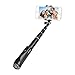 Agapo Bluetooth Selfie Stick Built-in Remote Shutter Self-Portrait Extendable Wireless Telescopic Aluminium for Apple iPhone 7/6 Plus/5/4, iPod, Samsung Galaxy and Most Other Smartphones Black