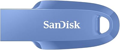 SanDisk 128GB Ultra Curve USB 3.2 Flash Drive 100MB/s Read Navy Blue