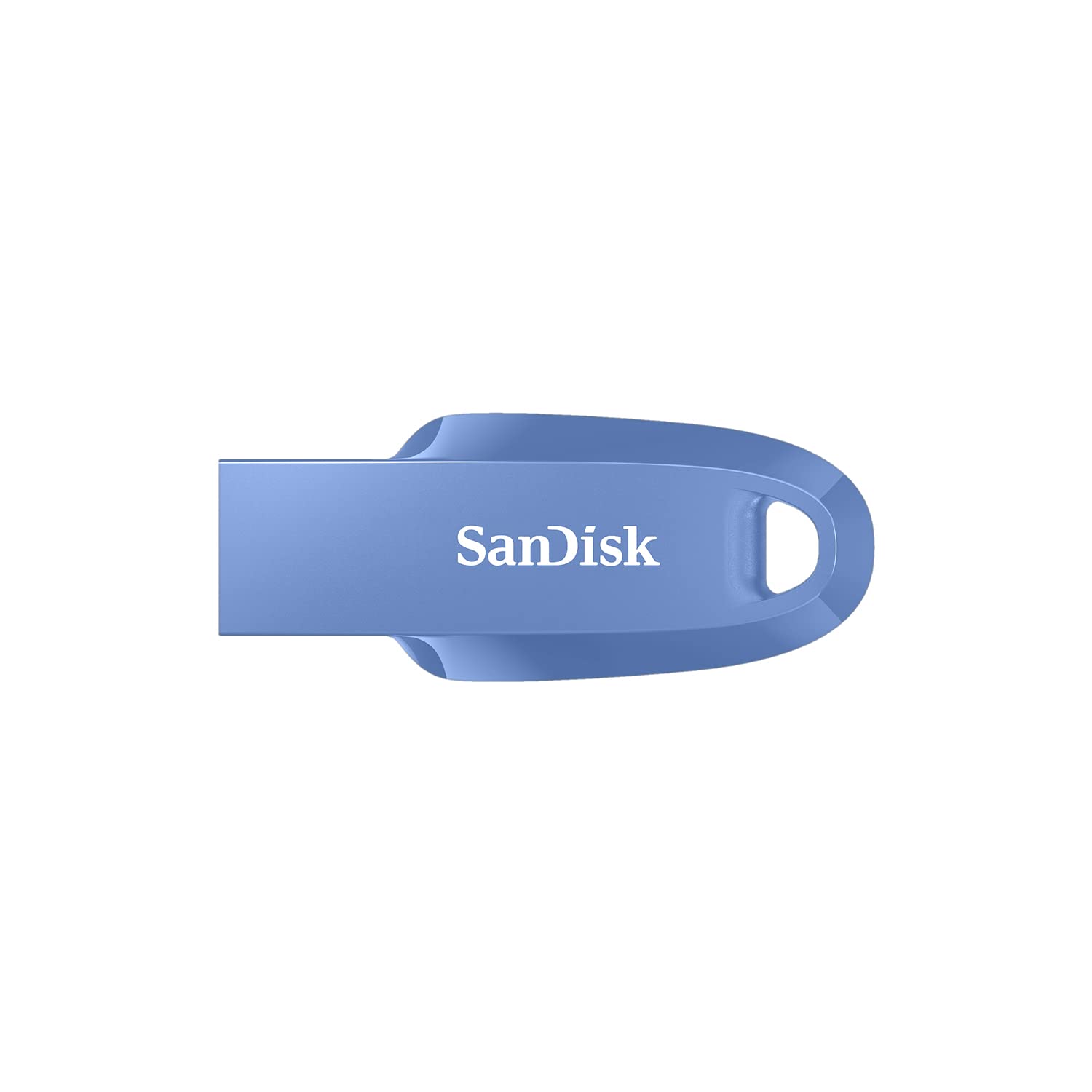 SanDisk 512GB Ultra Curve USB 3.2 Flash Drive, USB Stick, memory stick up to 100 MB/s read speeds, RescuePRO data recovery software, keyring loop, Navy Blue