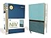 NIV Study Bible, Large Print, Leathersoft, Teal, Red Letter Edition