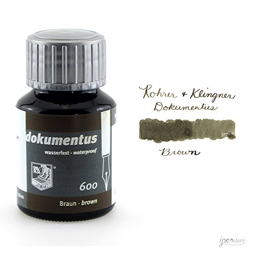 Rohrer & Klingnerdokumentus, document ink, brown, 50 ml