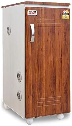MICROACTIVEยฎ Alpha Fully Automatic Domestic Flour Mill,Aata Maker,Atta chakki,Ghar Ghanti with Standard Accessories, Made with Plywood.(Wooden Texture White Laminate)