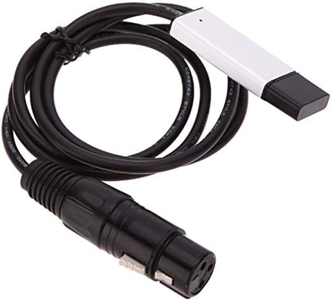 Pc Adapter USB,DMX Controller Light Dmx512 Led Dimmer Interface Cable and Black Computer Stage Light Cd