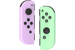 GenGeLy Controllers for Nintendo Switch,Wireless Switch Remote for Nintendo OLED/Lite Console,Controls Joypad Support Wake Up/Motion Control/Sport Game,No NFC,Purple Green Controller for Swicth