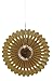Solid Gold Hanging Tissue Paper Fan - 16'' (1 Count) - Perfect For Parties & Home Decor