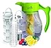 Fruit & Tea Infusion Flavor Pitcher - FREE Infuser Recipe Ebook - Water & tea infuser jug includes 3 infusers for fruit, tea and ice to enhance the flavor of water - Perfect for detox & weight loss