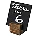Set of 4, Erasable Chalkboards with mini wooden base stands, Placeholders