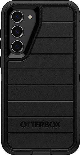 OtterBox Galaxy S23+ (Only) - Defender Series Case - Black, Rugged & Durable - with Port Protection - Case Only - Microbial Defense Protection - Non-Retail Packaging